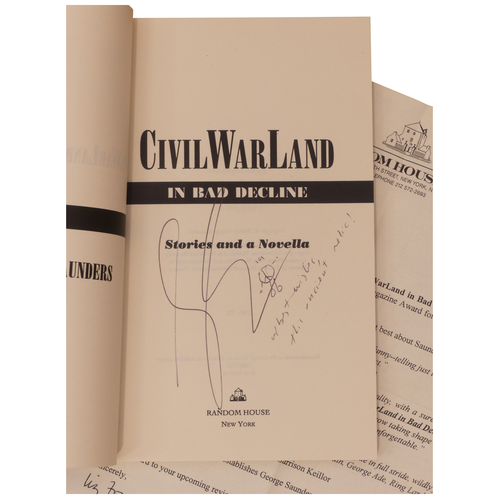 CivilWarLand in Bad Decline Stories and a Novella Proof